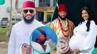 Yul Edochie shares 1st photo of his beautiful baby girl with Judy Austin: "Looks just like an angel"