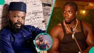 Nedu wears Verydarkman's signature singlet after critic exposed him, netizens clapback: "Headmaster"