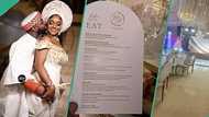 Chivido2024: Man displays classy food menu presented to guests at Davido and Chioma's wedding