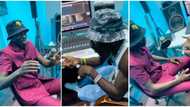 Michael Blackson meets Shatta Wale, singer teaches him names of Ghanaian music artistes