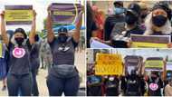 Sexual abuse: Nollywood actresses Hilda Dokubo, Tonto Dikeh, others hit the streets in protest