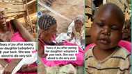 Years later, mother sees little daughter she gave up for adoption, sheds tears in video