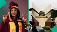 UNILAG graduate visits grave of father on convocation day, photos make people emotional