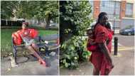 I backed my baby in UK, 5 oyinbos came to me to teach them - Nigerian lady shares photo