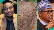 Buhari: Man shares what he noticed about grave of former president, his post gets attention