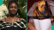 Lady fumes over shawarma delivered to her, shares photo: “I think say na bole”