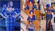 Davido's sister, Bobrisky, Ini Edo, others step out in style in matching aso-ebi for Tiwa Savage's party