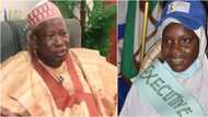 Yadda gwamnan Kano Ganduje ya mika wa 'yar shekaru 14 mulkinsa na dan lokaci
