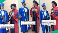 Lady rejoices as she and her mum bag bachelor's and PhD degrees at once, they dance happily in video