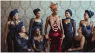 Wedding fashion: Bride and asoebi ladies come through in style for traditional ceremony