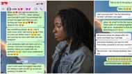 'I never promised you marriage': Nigerian lady leaks chat as her boyfriend of 3 years begins dating her friend
