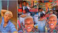 "See my boyfriend": Beautiful Nigerian lady shows off her lover who sells foodstuffs, tackles yahoo boys