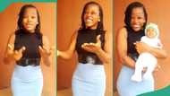 Nigerian lady with no legs celebrates as she welcomes cute baby, rejoices in viral video