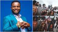 "Hunger can make you look old": Reactions as 'young and struggling' Sabinus is sighted in Davido's old video