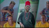 Romantic video as Chiwetalu Agu assists his wife in dressing up, arranges her hair: “Nwunye odogwu”