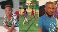 Peter Okoye's son Cameron scores superb goal after producing a ‘no-look’ pass Ronaldinho will be proud of