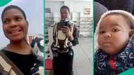 "Everyone thinks I'm his nanny": Lady who was abandoned by White man during pregnancy shows off baby