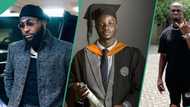 "It was a difficult journey": Davido's adopted son Abdulmalik, graduates from university, photo trends