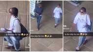 "Thought it's Bella Shmurda": Lady enters campus in oversized polo, big skirt & church socks, video trends