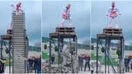 Man sets Guinness World Record as he breaks many bricks at once using his elbow, video stirs massive reactions