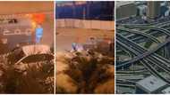 Country where things work, Nigerian man says, shares video of 'moving filling station' in Dubai, causes stir