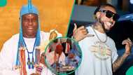 "Poco Lee with crown": Backlash as Ooni of Ife graces Baba Ijebu's 89th birthday party, video trends