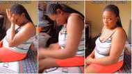 Pregnant Nigerian lady sheds tears like baby over husband's absence, refuses to be comforted in video