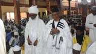 Sarkin Gombe ya kaiwa Nasir El-Rufa'i ziyara Kaduna (Hotuna)