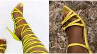 Hilarious reactions as lady receives shoes different from what she ordered online