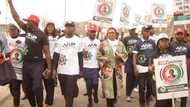 2023: Peter Obi’s supporters storm INEC headquarters in Abuja, make huge demand from chairman, officials