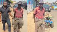 He needs Christmas clothes: 56-year-old man who has been working as truck pusher for 30 years goes viral