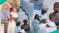 Priscilla, Juma Jux dedicate baby Rakeem Islamically 40 days after birth, plush clip trends