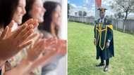 I cannot & will not forget: Young man bags master's degree, shows off his success online
