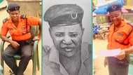 "Her mood instantly changed": Ibadan street artist draws policewoman, makes her happy in viral clip