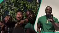 “Chop life finish me today”: VeryDarkMan finally meets Davido, Cubana Chiefpriest, video causes stir
