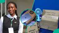 Hallelujah Challenge: Lady who used carton to make laptop gets new one for free in less than 24 hrs