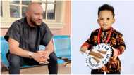 He's so cute: Nigerians gush over Yul Edochie's son with 2nd wife as he celebrates 1st birthday