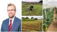 Oyinbo man celebrates becoming a farmer in Nigeria, shows off his large farms, many people react