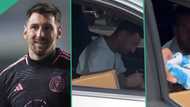 "Truly the GOAT": Messi melts hearts as he stops car mid-traffic, signs jersey thrown at him by fan