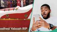 "To rest in peace in Ghana is very difficult": Huge football boot coffin used to bury late player