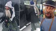 "My greatest achievement": Nigerian man brings his mother to America, drives her around in snow, video melts hearts