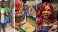 Davido's big brother Chairman HKN buys mum expensive Louis Vuitton bag and Rolex on her birthday