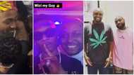 Wizzy my guy, Davido's aide Isreal DMW temporarily switches camp, films selfie with Wizkid in video