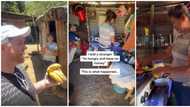 Lady surprised with dollars for her studies and to fix her shelter after helping a hungry stranger with food