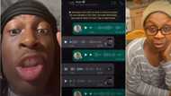 "Don't bring any girl to me": Nigerian mother stops grown son from having a lover, leaked chat causes stir