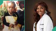 Beautiful lady with black beauty achieves childhood dream as she becomes medical doctor