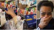 "Another day to cry": Pregnant woman weeps after seeing package her ex's wife sent her, shares video