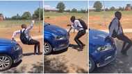 Man 'dances for car' as if he's dancing for woman, he whines his waist in front of the whip, video goes viral