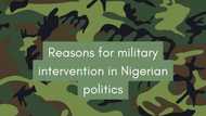 10 reasons for military intervention in Nigerian politics