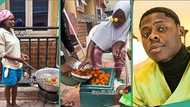 "Mohbad": Nigerian lady and family share akara in neighbourhood to mark 1 year of singer's demise